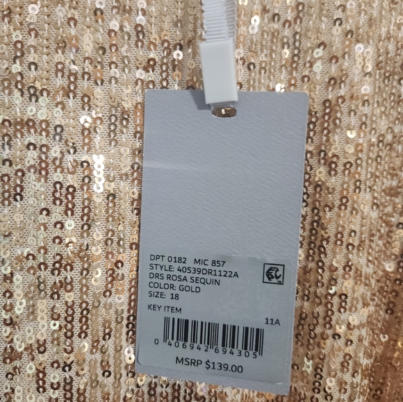 Preston & York Gold Sequin Dress - Picture 4 of 4